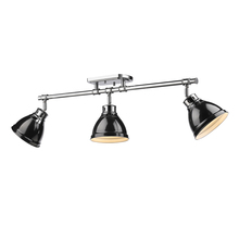 Golden 3602-3SF CH-BK - Duncan Semi-Flush - Track Light