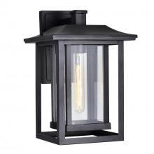 CWI Lighting 0414W10-1-101 - Winfield 1 Light Black Outdoor Wall Light