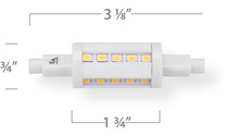 Emery Allen EA-R7S-5.0W-2790-D - DOUBLE ENDED R7S 120V