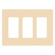 Lutron Electronics CW-3-IV - CLARO WALLPLATE 3 GNG IV