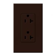 Lutron Electronics NTR-20-BR - NOVA T RECEPTACLE 20AMP BROWN