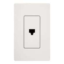 Lutron Electronics SC-PJ-SW - SATIN COLOR PHONE JACK SNOW