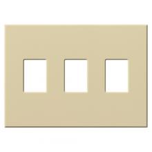 Lutron Electronics VWP-3-IV - VAREO WALLPLATE 3GNG IVORY