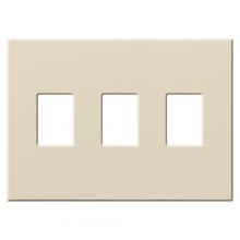 Lutron Electronics VWP-3-LA - VAREO WALLPLATE 3GNG LIGHT ALMOND