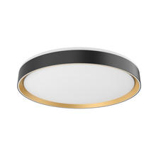 Kuzco Lighting Inc FM43920-BK/GD - Essex 20-in Black/Gold LED Flush Mount