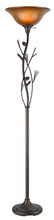 CAL Lighting BO-961TR - 72" Height Metal Torchiere in Rust