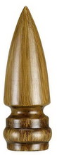 CAL Lighting FA-5035A - 3" Resin Finial in Lighttone Faux Wood