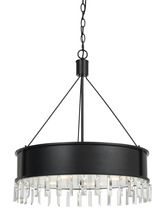 CAL Lighting FX-3611-4 - 28" Inch Metal Chandelier in Iron Finish