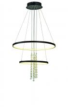 Thumprints T1040-BK - Black Glacier Foyer Chandelier