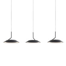 Koncept Inc RYP-L3-SW-MTB - Royyo Pendant (linear with 3 pendants), Matte Black, Matte Black Canopy