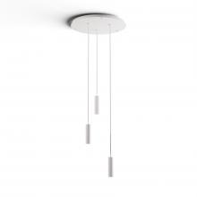 Koncept Inc CMP-C3-S-06-MWT - Combi Pendant 6" Circular 3 Combo Matte White with Matte White Canopy, Suspension / Flush Mount