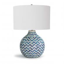 Regina Andrew 13-1200 - Regina Andrew Chevron Bone Table Lamp (Indigo)