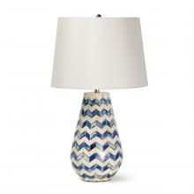 Regina Andrew 13-1463BL - Regina Andrew Cassia Chevron Table Lamp (Blue)