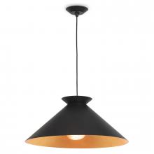 Regina Andrew 16-1429BLK - Regina Andrew Viggo Pendant Large (Black and Gol