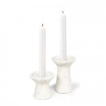 Regina Andrew 20-1455WT - Regina Andrew Klein Marble Candle Holder Set (Wh