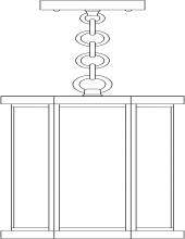 Arroyo Craftsman LYH-7AE-AB - 7" Lyon Pendant