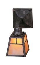 Arroyo Craftsman AS-1EOF-MB - a-line shade one light sconce without overlay (empty)