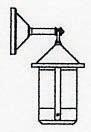 Arroyo Craftsman BB-6OF-AC - 6" berkeley wall mount