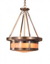 Arroyo Craftsman BCMH-20GW-AB - 20" berkeley open top pendant