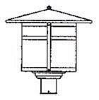 Arroyo Craftsman BP-17GW-AB - 17" berkeley post mount