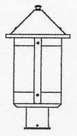 Arroyo Craftsman BP-8GW-AB - 8" berkeley post mount