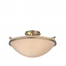 Hubbardton Forge 124304-SKT-84-SS0053 - Plain Large Semi-Flush