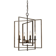 Millennium 3231-RBZ - 4-Light Pendant light Rubbed Bronze