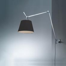 Artemide TLM1111 - TOLOMEO MEGA WALL W/17" DIFF BLACK FIBER INC 150W E26 ALUM