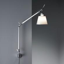 Artemide TLS1100 - TOLOMEO W/SHADE(PARCH) INC 75W E26 W/"S" BRACKET(ALU)