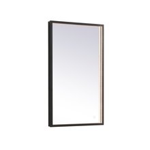 Elegant MRE6045BK - Pier 45 inch LED mirror with adjustable color temperature 3000K/4200K/6400K in black