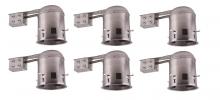 Elegant TC5R-E26-6PK - 5 Inch Icat Remodel Housing, 120v, E26 Socket, Fits Par30/Br30/A19, 75w Max 6 Pack