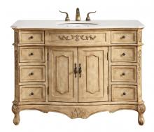 Elegant VF10148AB - 48 In. Single Bathroom Vanity Set In Antique Beige