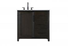 Elegant VF29536CO - 36 Inch Single Bathroom Vanity In  Chocolate Oak