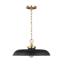 Visual Comfort & Co. Studio Collection CP1231MBKBBS - Wellfleet Medium Wide Pendant