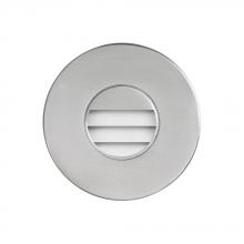 Dainolite DLEDW-330-BA - 120VAC input, Ø88xH82mm, 2700K, 3.3W IP65, Brushed Aluminum Wall ED Light with Louver.