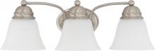 Nuvo 62/1123 - 3 Light - Empire LED 21" Vanity Wall Fixture - Brushed Nickel Finish - Frosted Glass - Lamps