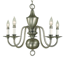 Framburg 2525 AB - 5-Light Antique Brass Jamestown Dining Chandelier