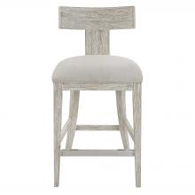 Uttermost 23693 - Idris White Counter Stool