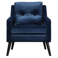 Uttermost 23318 - O'Brien Blue Velvet Armchair