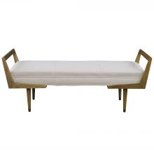 Uttermost 23592 - Waylon Modern Ivory Bench