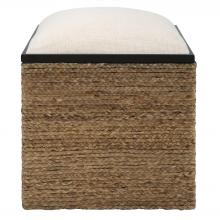 Uttermost 23735 - Island Square Straw Accent Stool