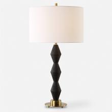 Uttermost 30348-1 - Uttermost Threefold Black Stone Table Lamp