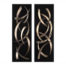 Uttermost 04139 - Uttermost Brushstrokes Metal Wall Art, S/2