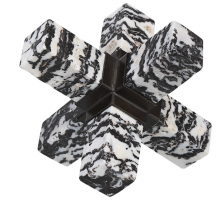 Uttermost r17924 - double cross sculpture zebra stone