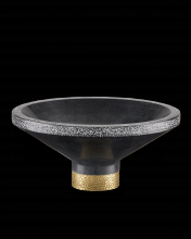 Currey 1200-0659 - Vincent Black Marble Bowl