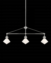 Currey 9000-0614 - Rycroft Nickel Rectangular Chandelier