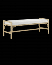 Currey 7000-1172 - Olisa Natural Bench, Rowann Pearl