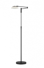 ET2 472310135 - arnsberg Meran Turbo Swing Arm Floor Lamp in Museum Black